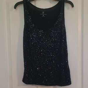 New York & Company Black Tank Top Essential